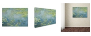 Trademark Global Monet 'Waterlilies' Canvas Art - 19" x 14" x 2"
